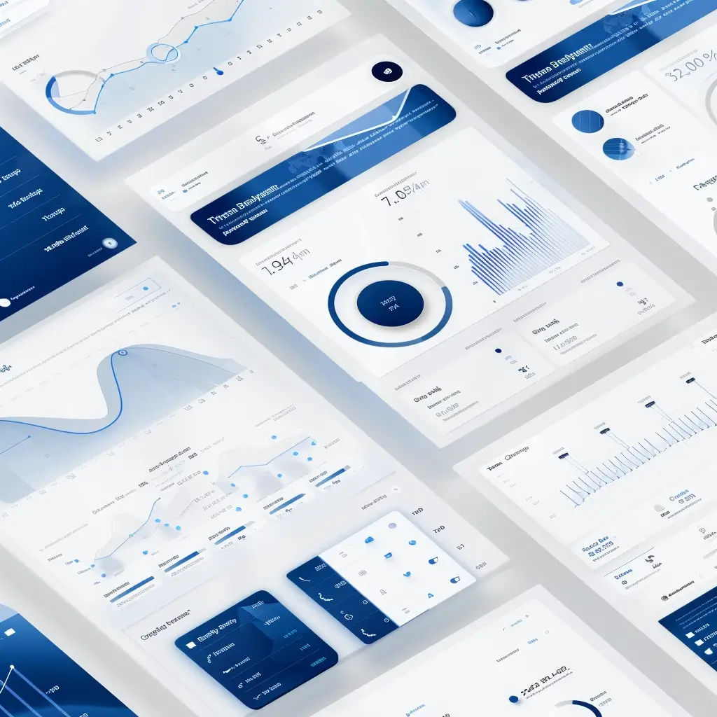 Dashboard illustrating an Financial Data Storage System from a confidential client